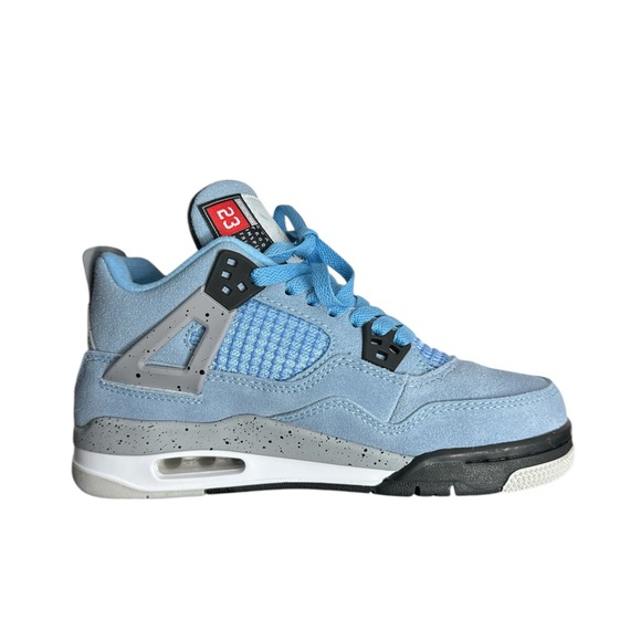 Air Jordan 4 Retro SP North Carolina Blue Air Jordan Flight Kids Sz 4.5 US NWT - Picture 2 of 13
